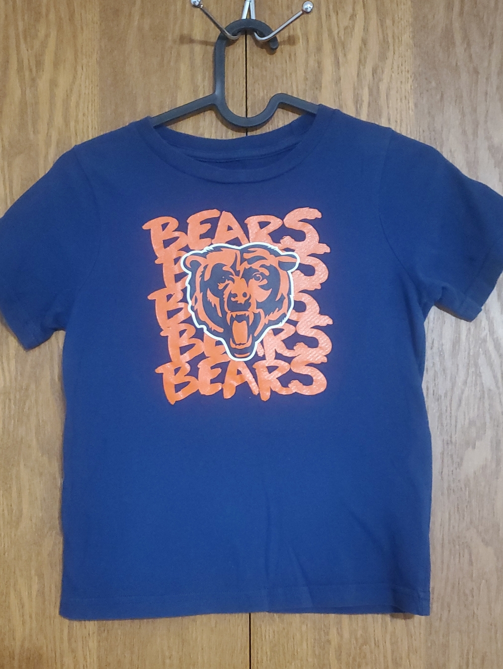 NFL Kids Royal Blue Tee with Orange 'Bears' Graphic